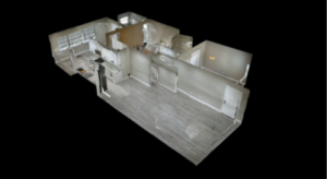 Photograph of Dollhouse View ie layout and floorplan of home